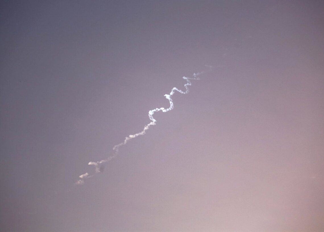 Archivo - Imagen de archivo de la intercepción de un misil por parte de la defensa aérea israelíEuropa Press/Contacto/Nasser Ishtayeh - Archivo