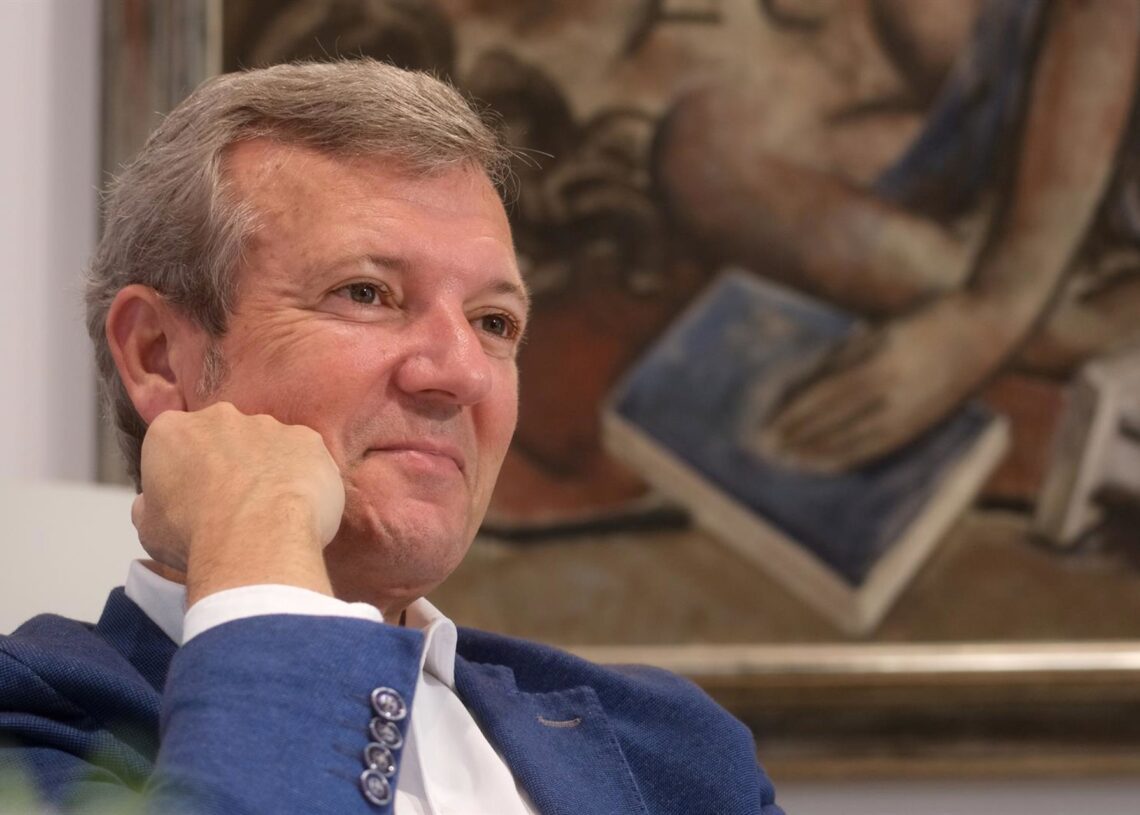 El presidente de la Xunta, Alfonso Rueda, durante una entrevista concedida a Europa PressCÉSAR ARXINA