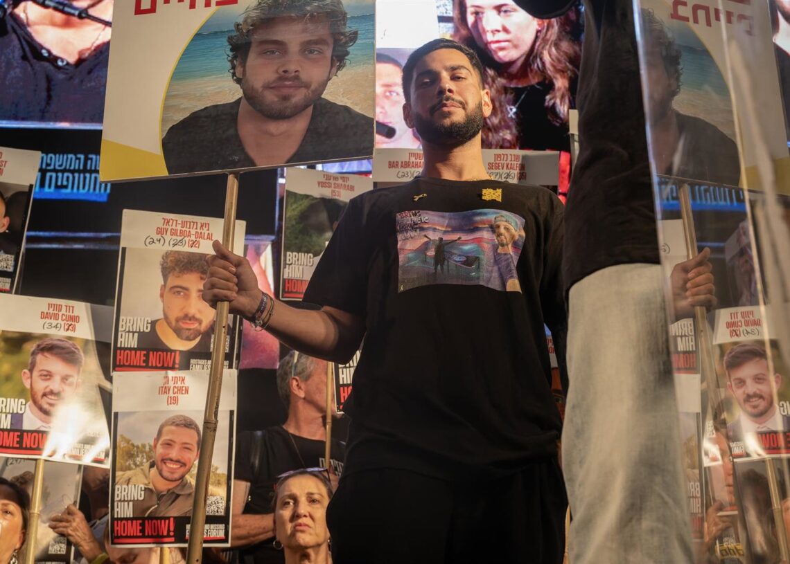 Concentración por la liberación de los rehenes israelíes en Tel Aviv Europa Press/Contacto/Yael Guisky Abas