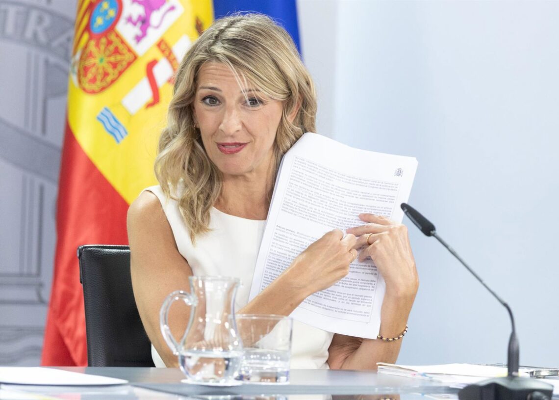 La vicepresidenta segunda y ministra de Trabajo y Economía Social, Yolanda Díaz. Eduardo Parra - Europa Press