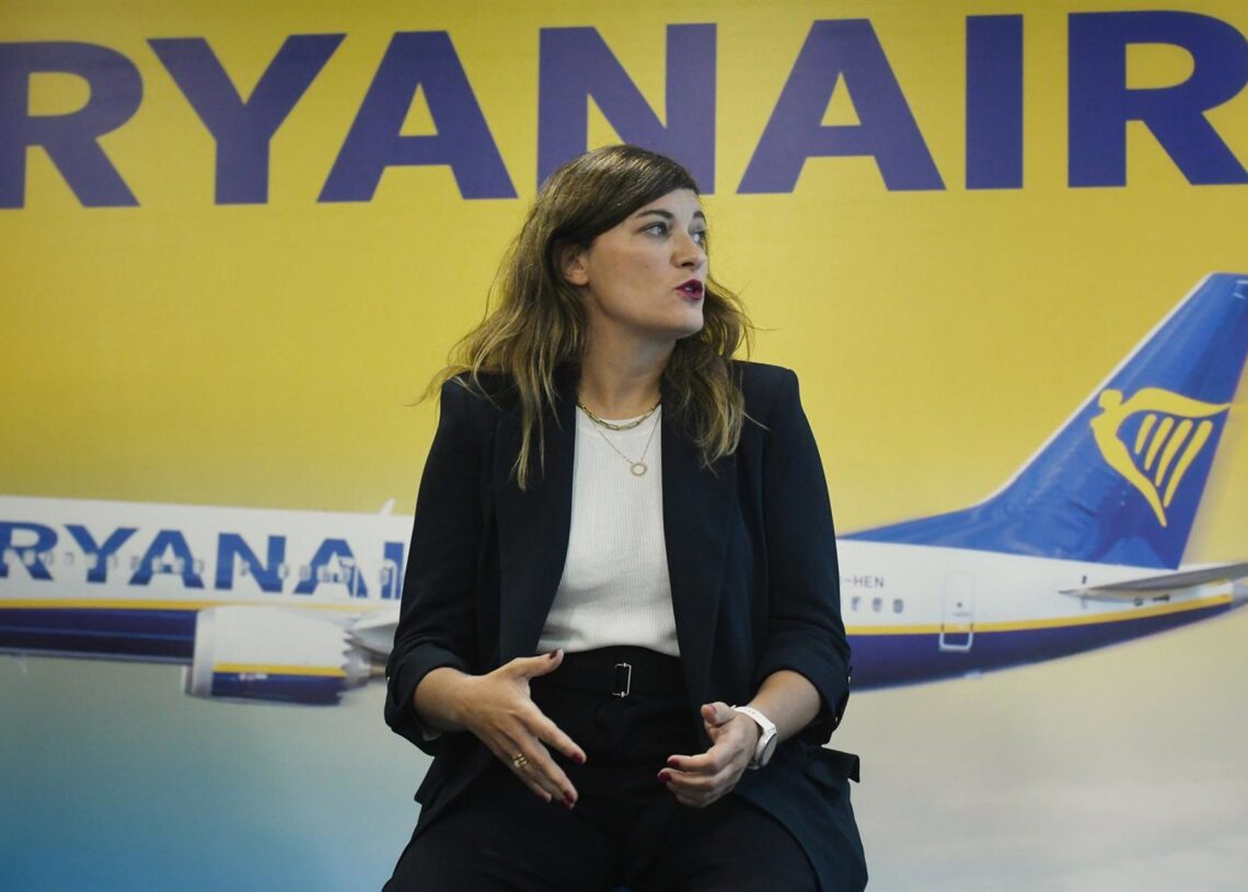 Archivo - La country manager de Ryanair en España, Elena Cabrera, durante una rueda de prensa, en las oficinas de la aerolínea a 5 de septiembre de 2024, en Madrid (España). Fernando Sánchez - Europa Press - Archivo