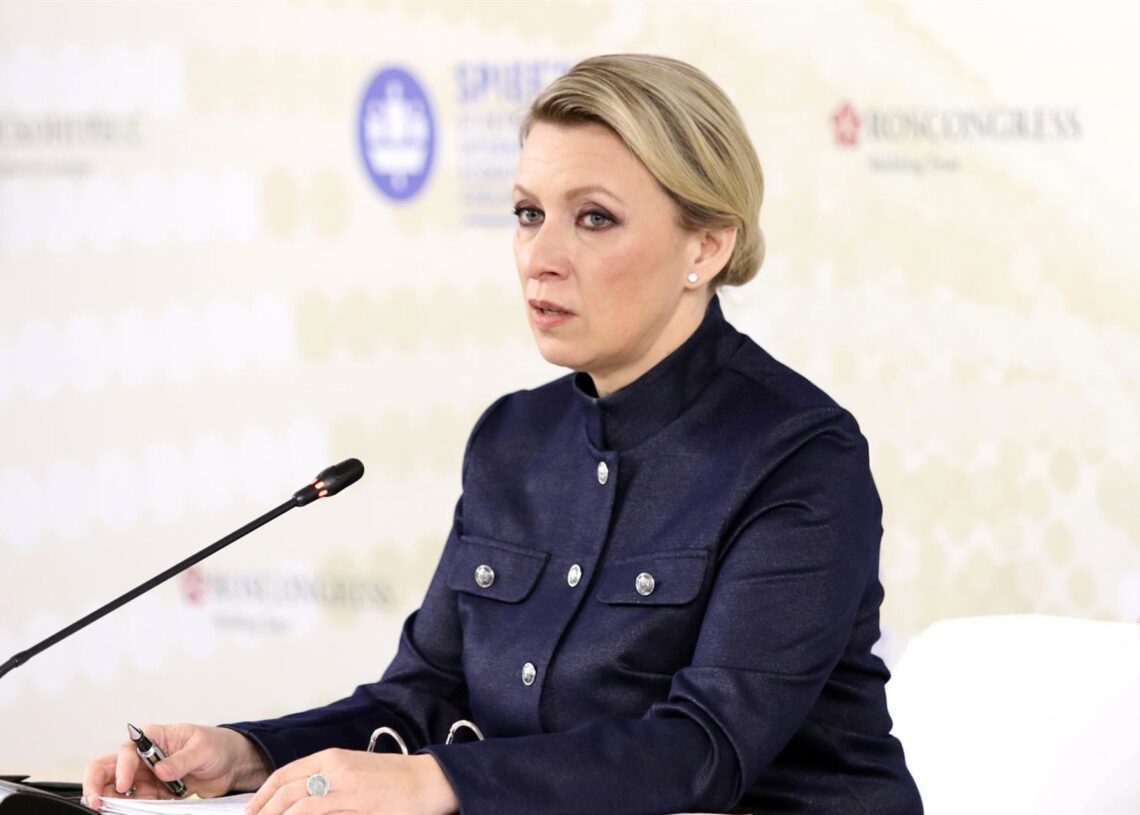 Archivo - La portavoz del Ministerio de Exteriores de Rusia, Maria ZajarovaEuropa Press/Contacto/Maksim Konstantinov
