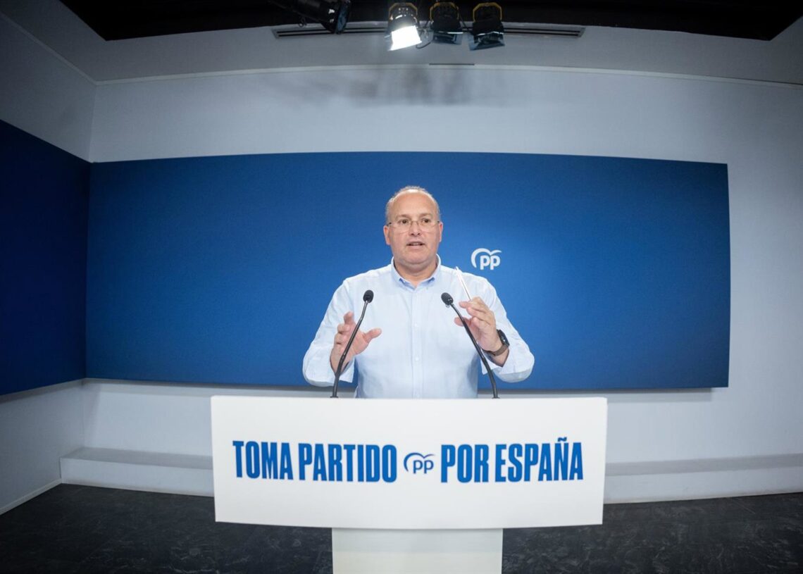 El secretario general del Partido Popular, Miguel Tellado, a 6 de agosto de 2025, en Madrid (España). Eduardo Parra - Europa Press