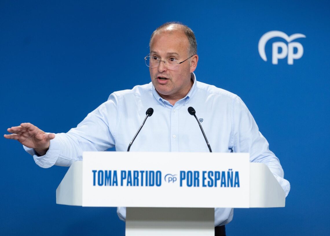 El secretario general del Partido Popular, Miguel Tellado, a 6 de agosto de 2025, en Madrid (España). Eduardo Parra - Europa Press