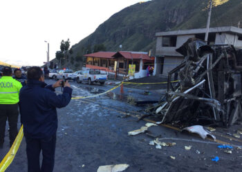 Archivo - Accidente de tráfico en Ecuador (archivo)Europa Press/Contacto/Xinhua - Archivo