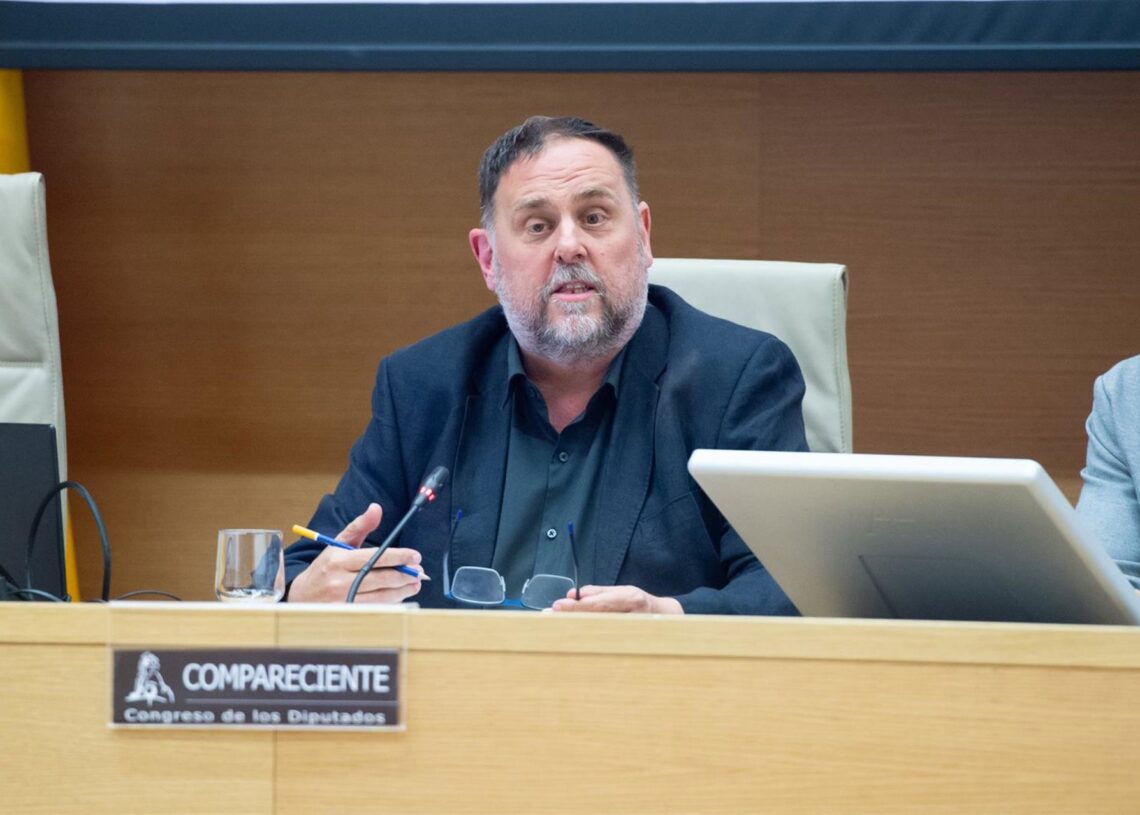 Archivo -  Junqueras en la Comisión de Investigación sobre la ‘Operación Catalunya’ en el CongresoGustavo Valiente - Europa Press - Archivo