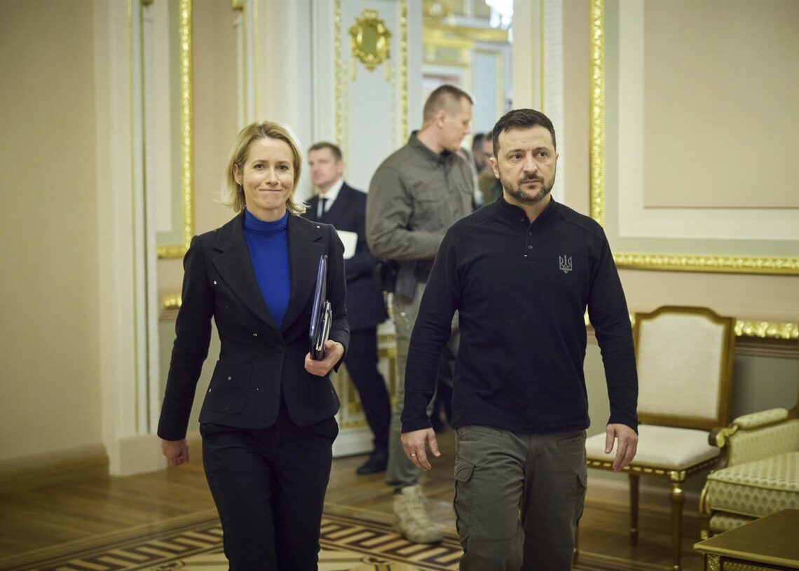 Archivo - Kaja Kallas y Volodimir Zelenski Europa Press/Contacto/Ukraine Presidency/Ukrainian