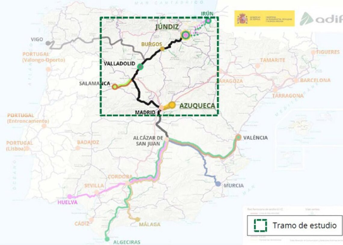 El Ministerio de Transportes y Movilidad Sostenible continúa avanzando, a través de Adif, en el desarrollo de los futuros servicios de Autopista Ferroviaria (AF) en el itinerario Azuqueca-Valladolid-Burgos-Júndiz.MINISTERIO DE TRANSPORTES