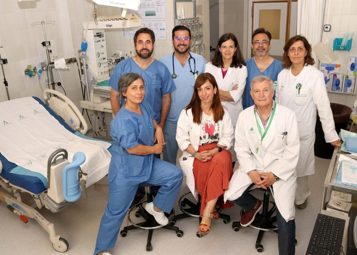 Profesionales sanitarios intervinientes en la atención al parto del Hospital Universitario Virgen Macarena.JUNTA DE ANDALUCÍA.