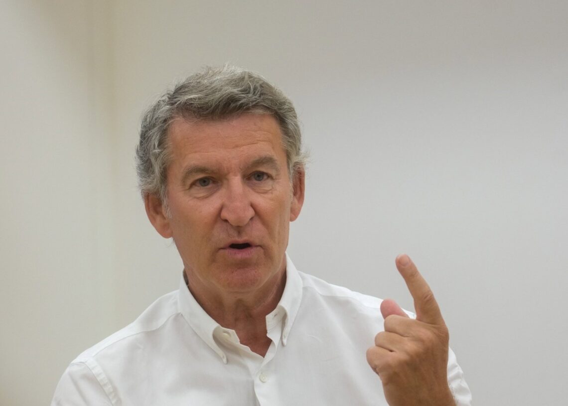 El líder del PP, Alberto Núñez Feijóo, durante una entrevista concedida a Europa Press.CÉSAR ARXINA-EUROPA PRESS
