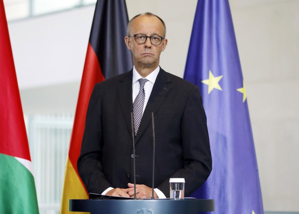 El canciller alemán, Friedrich MerzEuropa Press/Contacto/Agentur Wehnert/M.GrÃNzdÃR