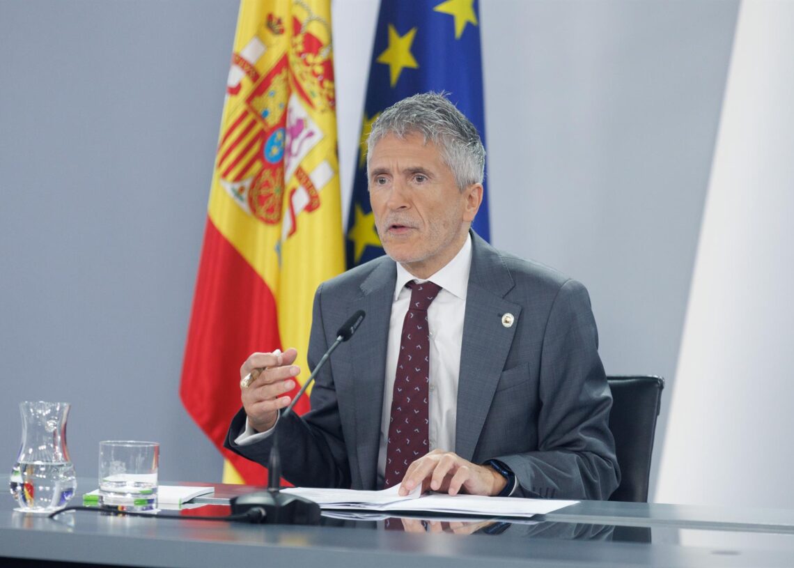 Archivo - El ministro del Interior, Fernando Grande-Marlaska, interviene durante una rueda de prensa posterior al Consejo de Ministros, en el Palacio de La Moncloa, a 20 de junio de 2023, en Madrid (España). El Consejo de Ministros ha aprobado hoy declaraEduardo Parra - Europa Press - Archivo