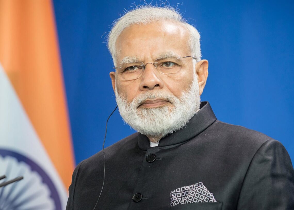 Archivo - FILED - 30 May 2017, Berlin: Indian Prime Minister Narendra Modi attends a press conference in Berlin. Modi expressed his wishes for a speedy recovery for US President Donald Trump and First Lady Melania after they tested positive for the CoronaMichael Kappeler/dpa - Archivo
