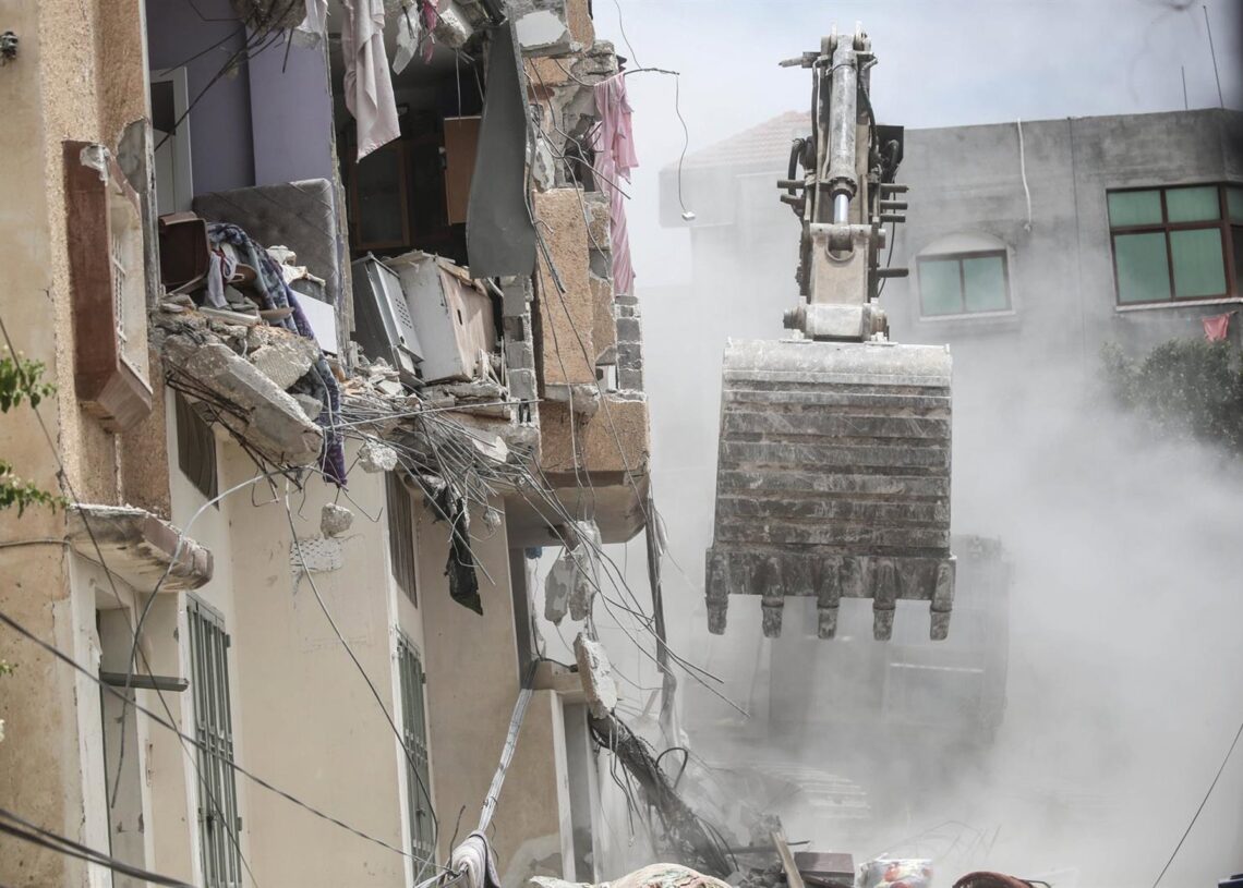 Archivo - Una demolición de una vivienda palestina en Nablús, en Cisjordania, por parte de las autoridades israelíesEuropa Press/Contacto/Nasser Ishtayeh - Archivo