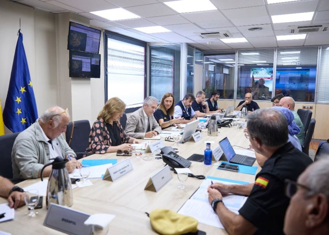 El Ministro Del Interior, Fernando Grande-Marlaska, Ha Presidido Este Jueves El Comité Estatal De Coordinación Y Dirección (CECOD) Para Incendios Forestales En La Sede De Protección CivilMADRID