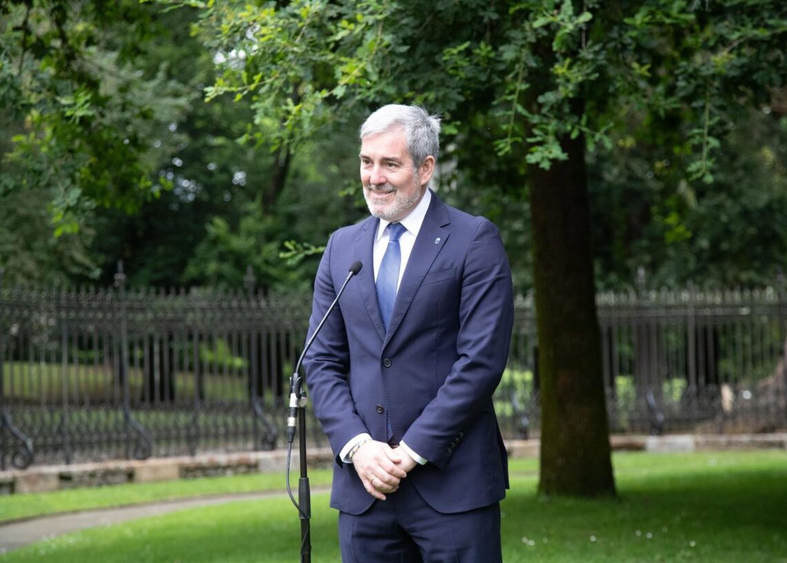 Archivo - El presidente de Canarias, Fernando Clavijo, ha destacado que el acto de jura del jeltzale Imanol Pradales como lehendakari representa "un día importante y feliz para el País Vasco y para el PNV"GOBIERNO DE CANARIAS - Archivo