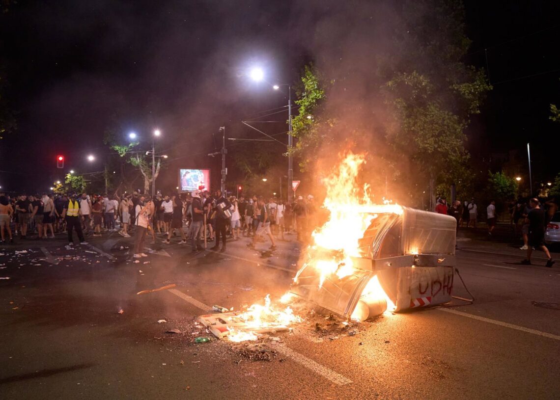 Enfrentamientos entre manifestantes y policías en Belgrado, SerbiaEuropa Press/Contacto/Marko Dimic