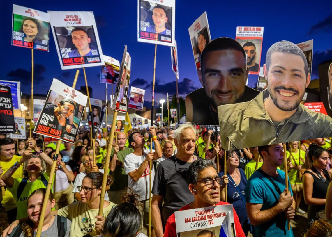 Miles de manifestantes piden al Gobierno de Israel que anteponga la seguridad de los rehenes a la ocupación de GazaEuropa Press/Contacto/Israel Hadari