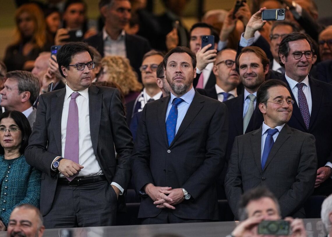 Archivo - The Minister of Health of the Government of Spain, Carolina Darias, the Minister of Digital Transformation of the Government of Spain, Oscar Lopez, the Minister of Transport, Oscar Puente and the Minister of Foreign Affairs of the Government of Oscar J. Barroso / AFP7 / Europa Press - Archivo