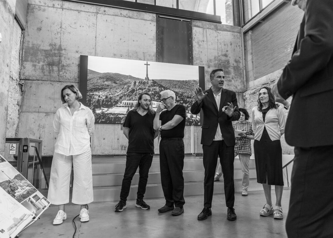 Miembros del jurado del concurso internacional para la resignificación de Cuelgamuros durante las deliberaciones.MINISTERIO DE VIVIENDA