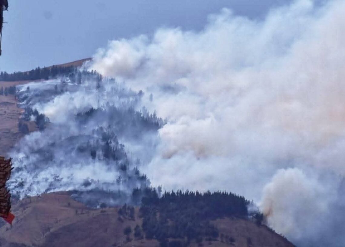 Incendio en el parque nacional Tunari de Cochabamba, BoliviaAGENCIA BOLIVIANA DE INFORMACIÓN