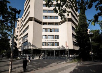 Archivo - Imagen de archivo de los Juzgados de Plaza de Castilla, donde se encuentra el juzgado que dirige el instructor Juan Carlos Peinado.Diego Radamés - Europa Press - Archivo