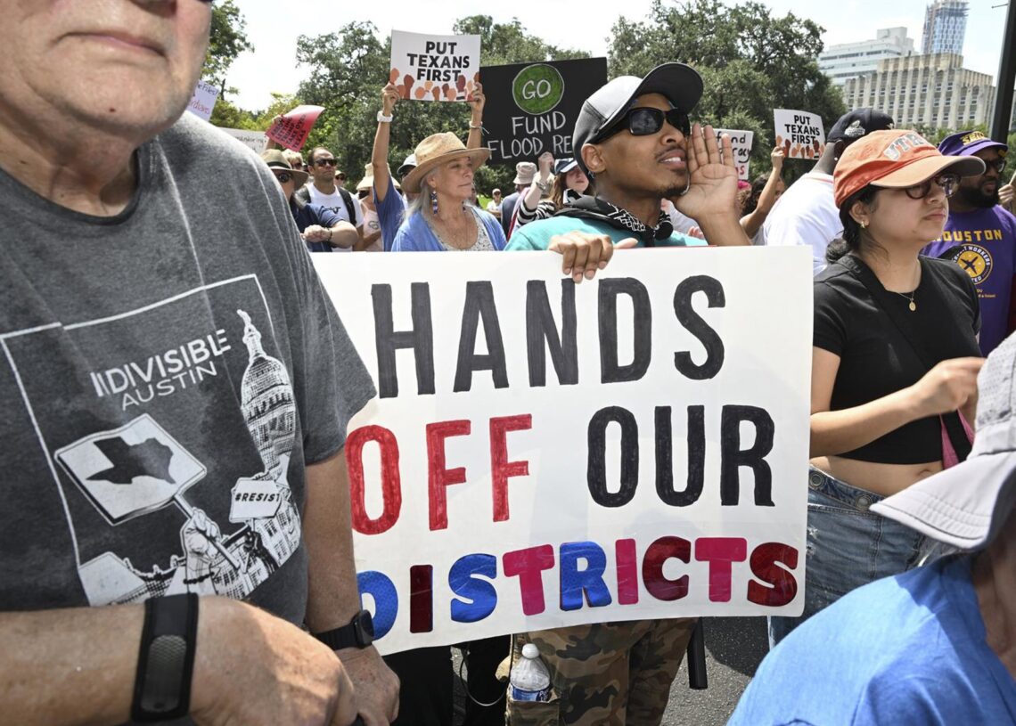 Protestas contra la redistribución electoral en Texas, a 16 de agosto de 2025 Europa Press/Contacto/Bob Daemmrich