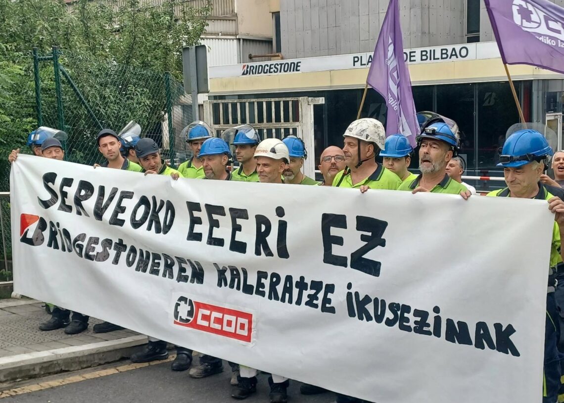 Trabajadores de Serveo en Basauri (Bizkaia)CCOO