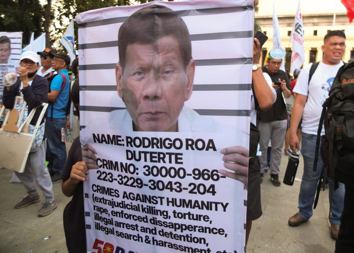 Archivo - Protesta contra el expresidente filipino Rodrigo Duterte (archivo)Europa Press/Contacto/Josefiel Rivera - Archivo