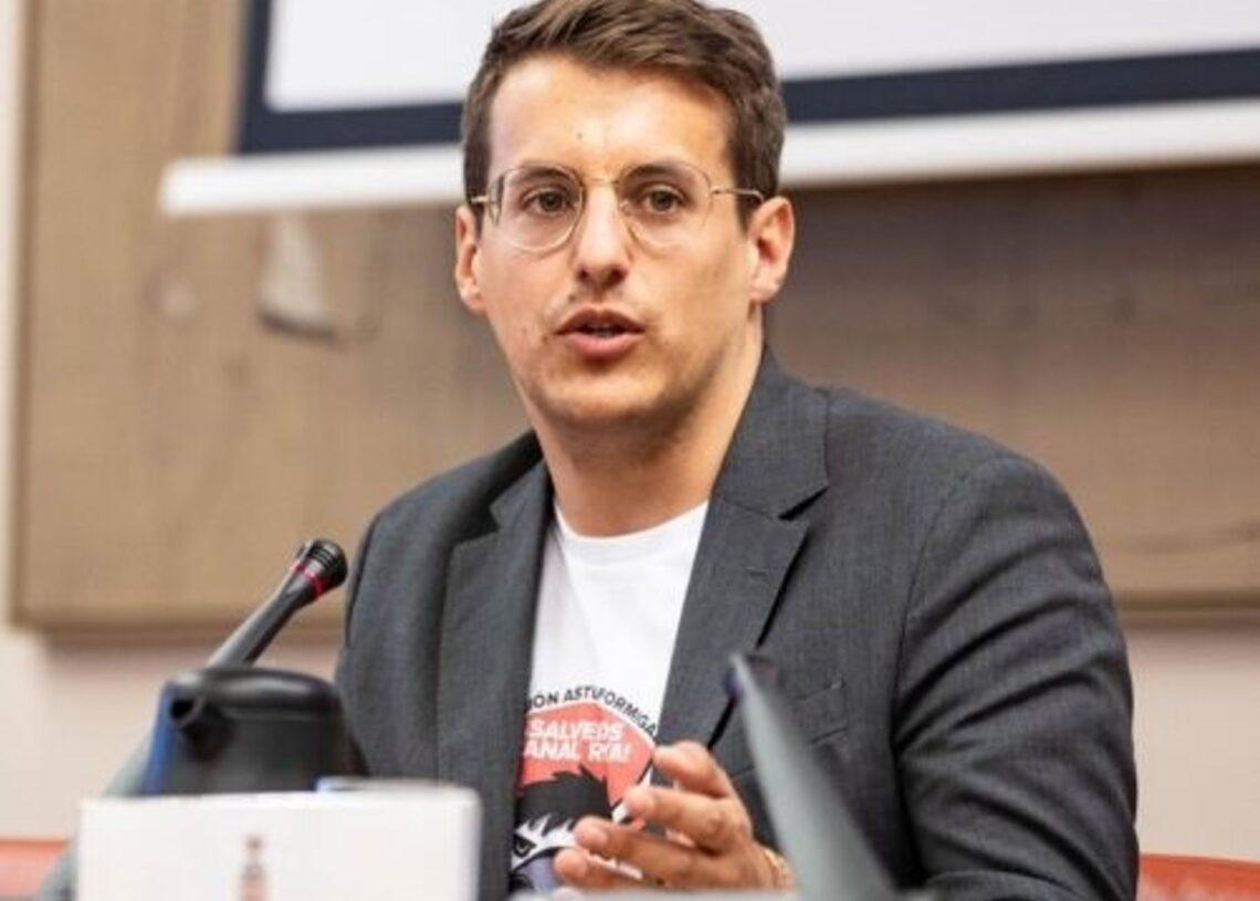 El diputado de CHA y portavoz de Cultura del Grupo Plurinacional Sumar en el Congreso, Jorge Pueyo.CHA
