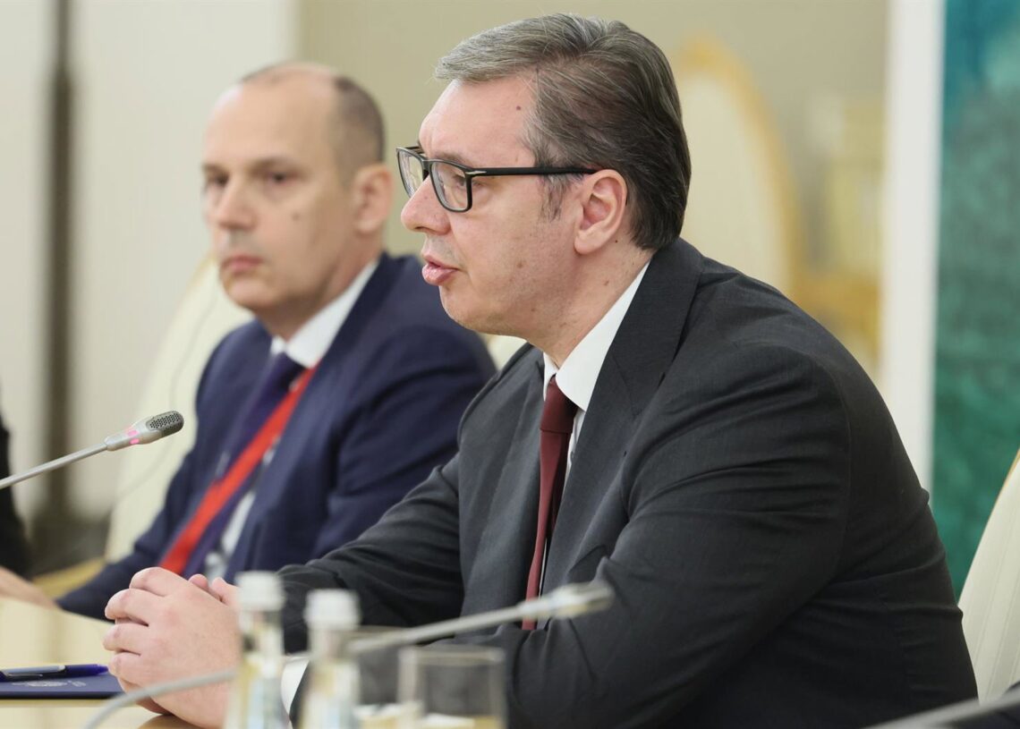 Archivo - Imagen de archivo del presidente de Serbia, Aleksandar Vucic, de visita en MoscúEuropa Press/Contacto/Mikhail Metzel - Archivo