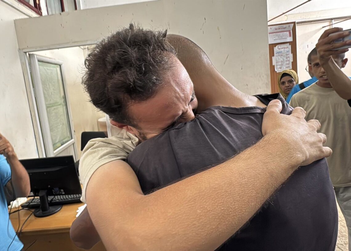 Imagen de archivo de prisioneros palestinos liberados por Israel Europa Press/Contacto/Ahmed Ibrahim