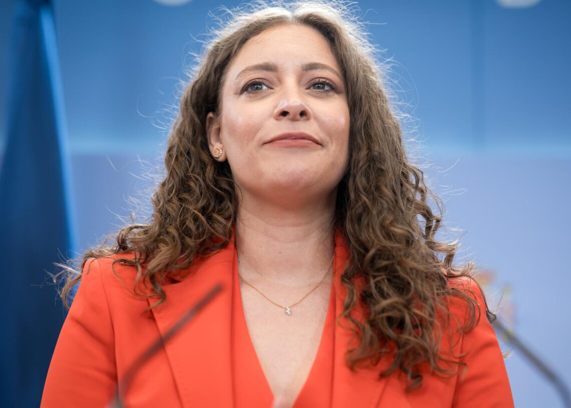 Archivo - Primera rueda de prensa de la portavoz del PP en el Congreso, Ester Muñoz, en el Congreso de los Diputados, a 8 de julio de 2025, en Madrid (España).Diego Radamés - Europa Press - Archivo