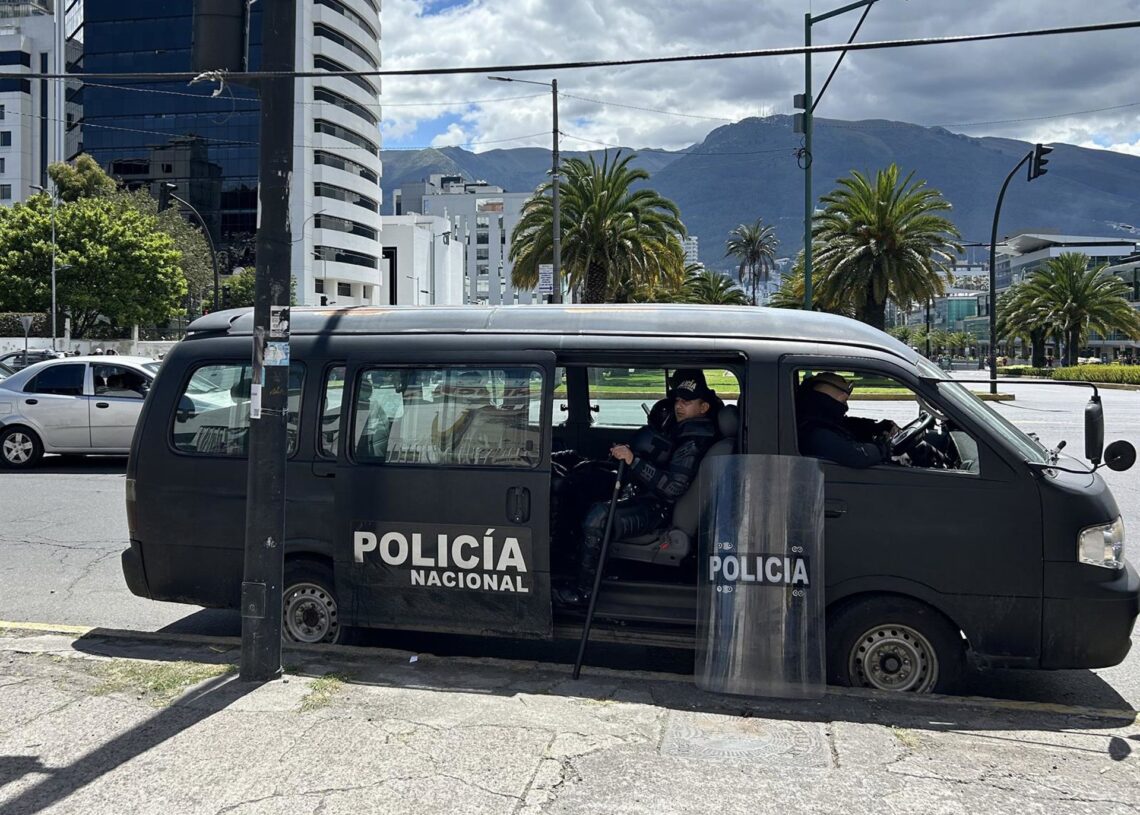 Archivo - Furgón de la Policía de Ecuador en la capital del país, QuitoEuropa Press/Contacto/Liao Siwei - Archivo