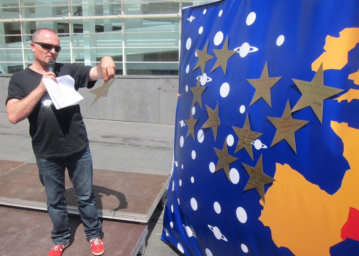 Archivo - El actor Toni Albà, alter ego del Rey, apoya la campaña europea de ERCEUROPA PRESS - Archivo