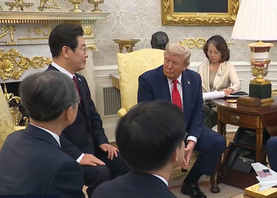 Donald Trump y Lee Jae Myung en la Casa BlancaCASA BLANCA