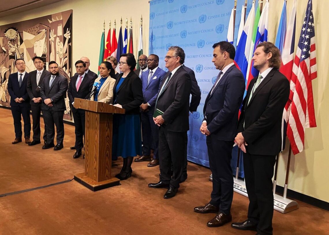 14 De Los 15 Estados Miembros Del Consejo De Seguridad De La ONU Sostienen Que La Hambruna En Gaza "Debe Detenerse De Inmediato"MISIÓN DE ESLOVENIA ANTE LA ONU