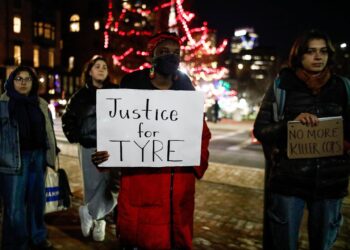 Archivo - Manifestantes protestan por la muerte de Tyre Nichols a manos de la Policía  Europa Press/Contacto/Ziyu Julian Zhu - Archivo