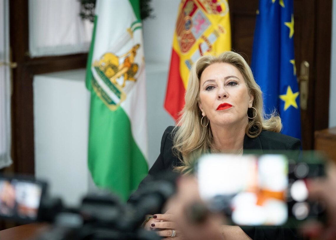 La consejera de Economía y Hacienda y portavoz de Gobierno de la Junta de Andalucía, Carolina España, durante una entrevista concedida a Europa Press. A 05 de agosto de 2025, en Sevilla (Andalucía, España). (Foto de archivo).María José López - Europa Press