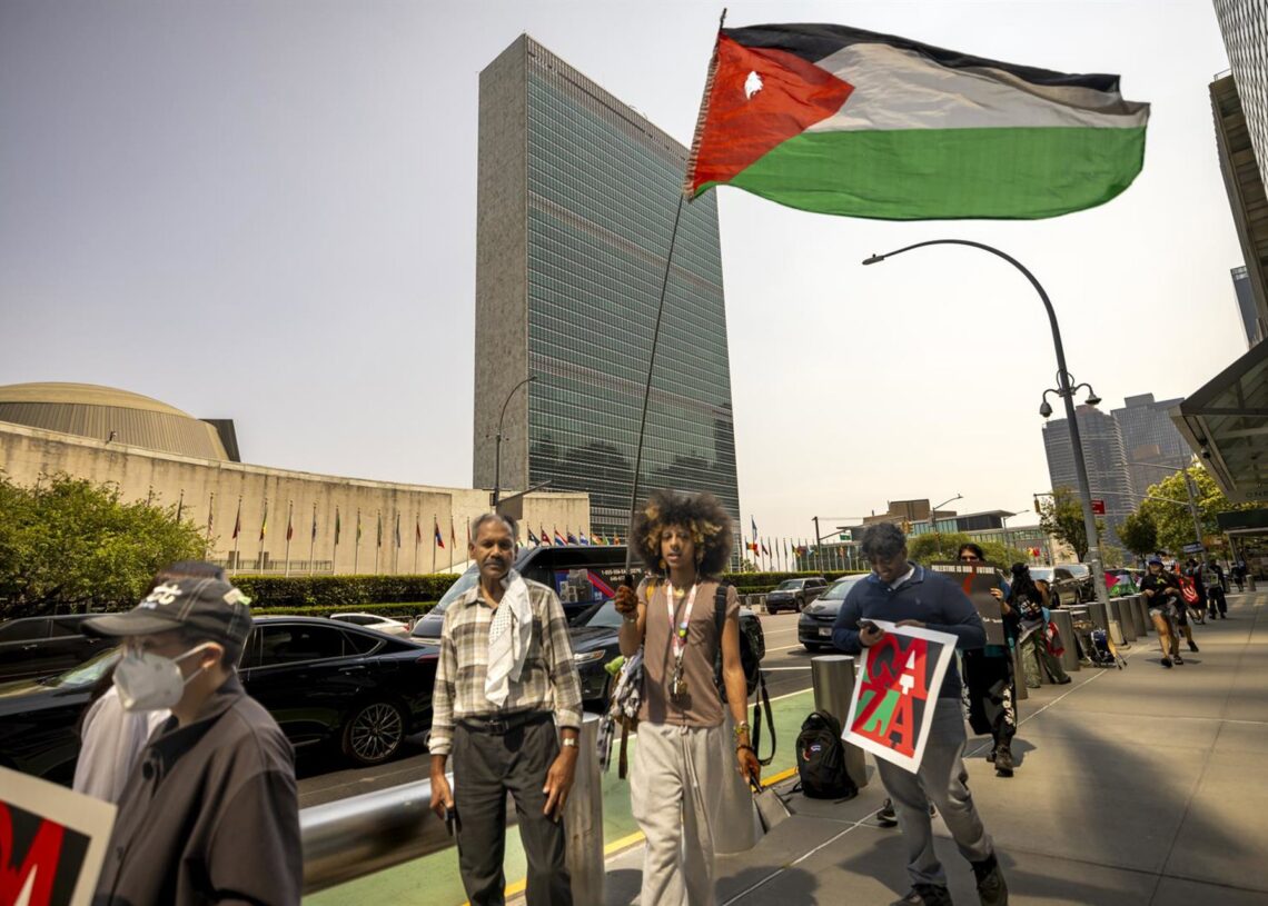 Manifestacion propalestina frente a la sede de Naciones Unidas Europa Press/Contacto/Michael Nigro