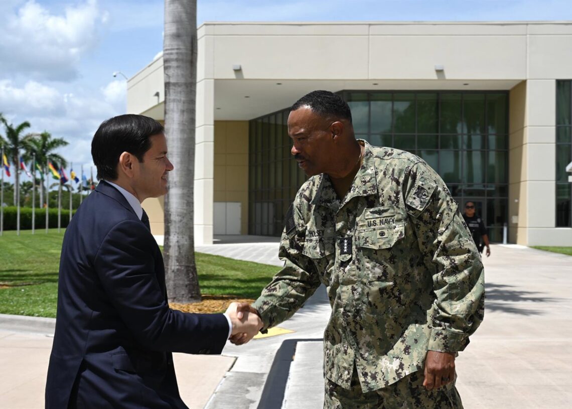 El secretario de Estado de Estados Unidos, Marco Rubio, visita la sede del Mando Sur en FloridaMANDO SUR DE ESTADOS UNIDOS