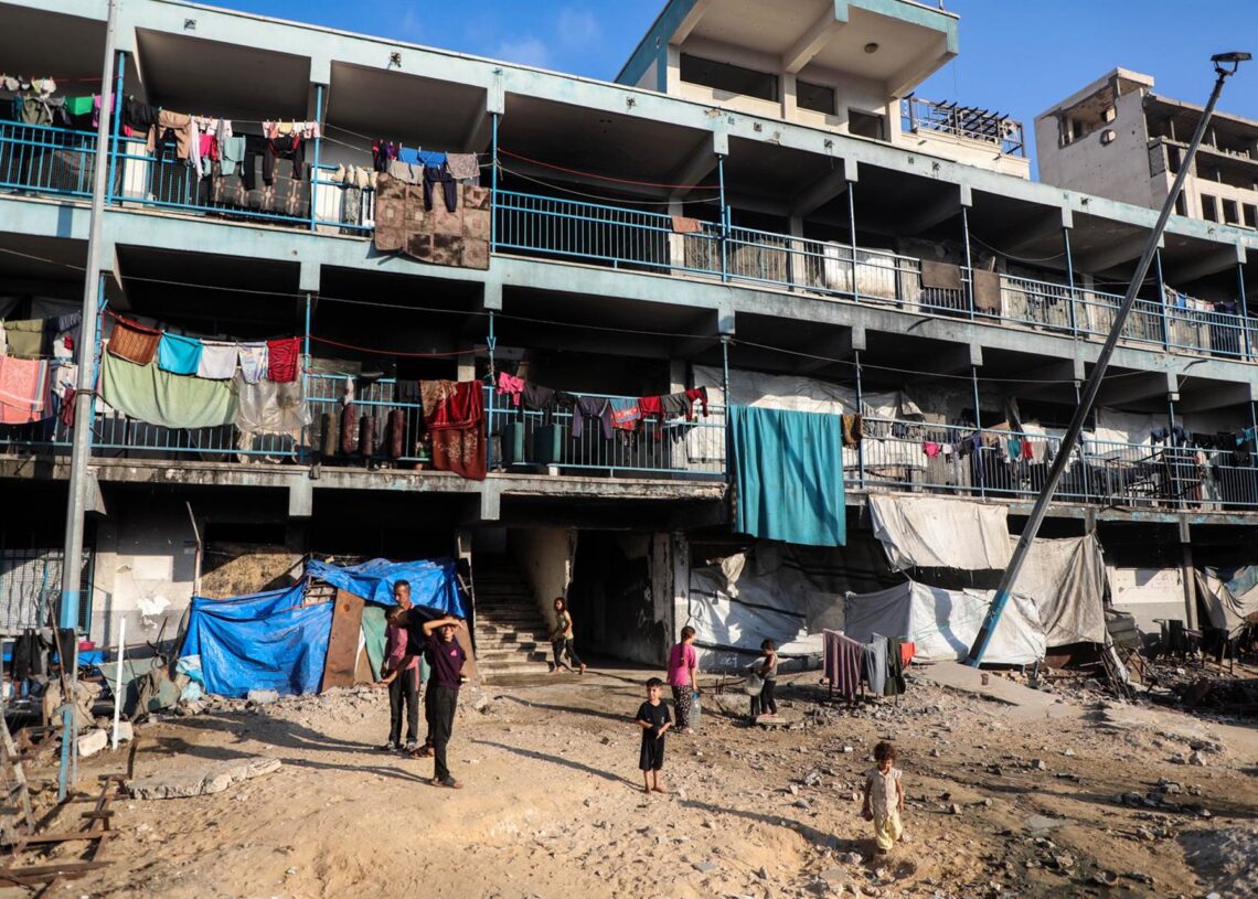 Palestinos desplazados en la ciudad de Gaza, en el norte de la Franja de Gaza (archivo)Europa Press/Contacto/Rizek Abdeljawad