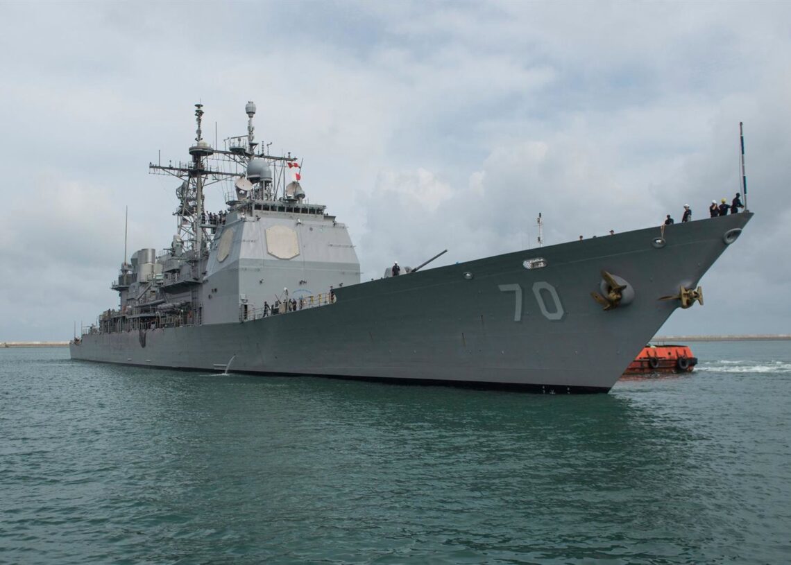 Archivo - El buque lanzamasiles estadounidense 'USS Lake Erie' (archivo)Europa Press/Contacto/Mcs2 Joshua Fulton - Archivo