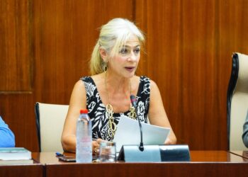 Archivo - La consejera de Cultura y Deporte, Patricia del Pozo, en comisión parlamentaria a fecha de 28 de julio de 2025. (Foto de archivo).JOAQUÍN CORCHERO/PARLAMENTO DE ANDALUCÍA - Archivo