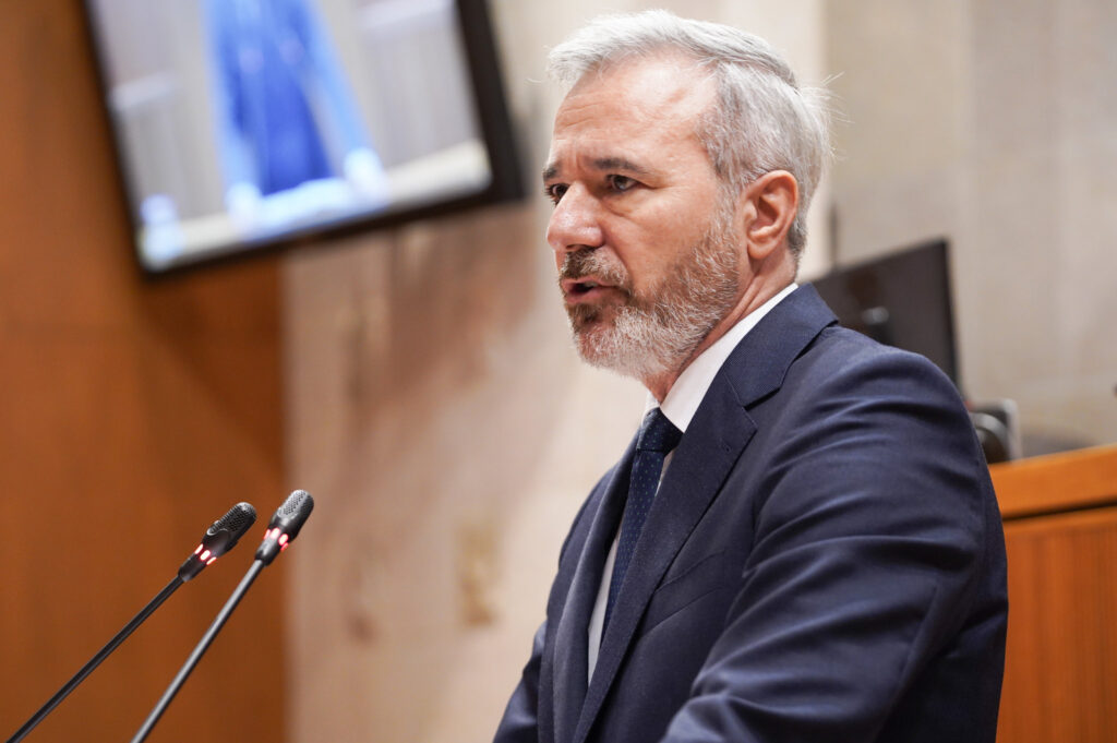 El presidente de Aragón, Jorge Azcón. Cortes de Aragón.
