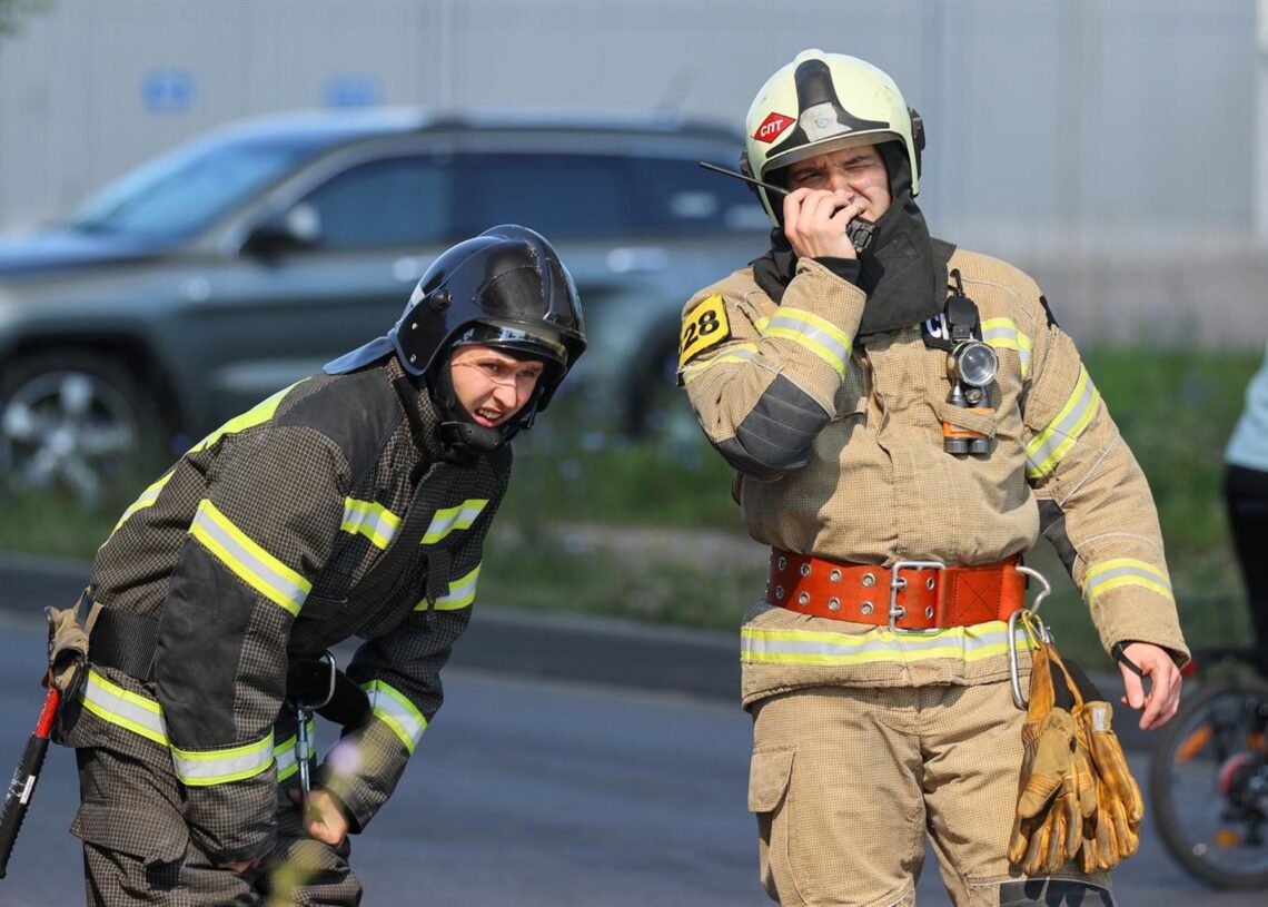 Imagen de archivo de miembros del Cuerpo de Bomberos de Rusia.Europa Press/Contacto/Valeria Kalugina