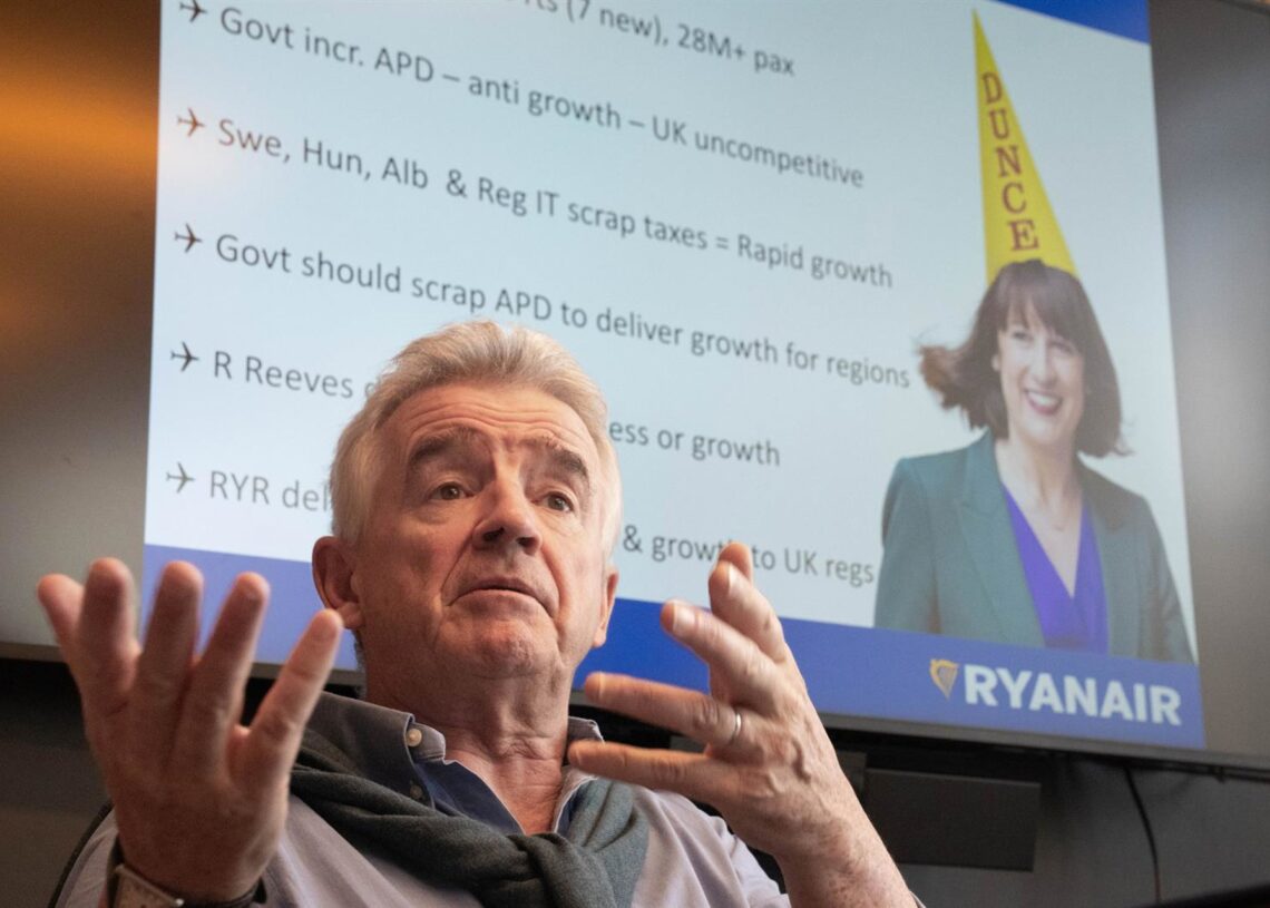 El consejero delegado de Ryanair, Michael O'Leary. Stefan Rousseau/PA Wire/dpa
