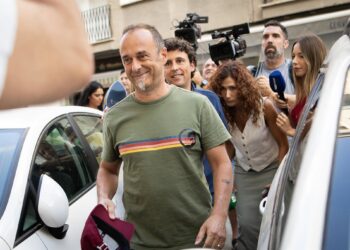 Archivo - Francesco Arcuri, el excompañero de Juana Rivas, a su llegada al punto de encuentro familiar de Granada el pasado 22 de julioAntonio L Juárez - Europa Press - Archivo