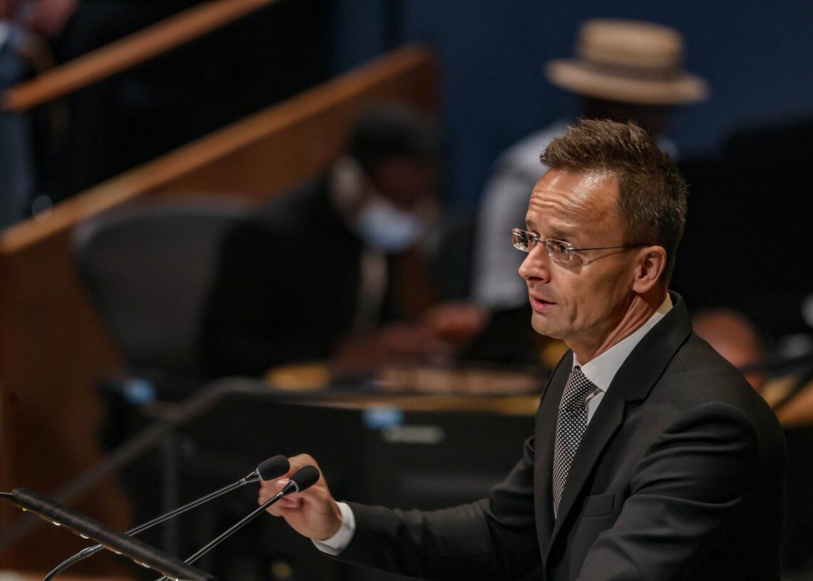 El ministro de Exteriores de Hungría, Péter Szijjártó, en la 80ª Asamblea General de Naciones UnidasEuropa Press/Contacto/Bianca Otero