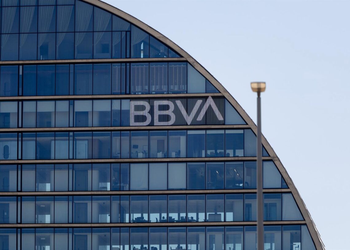 Archivo - Fachada de la sede de BBVA, en Madrid (España)Eduardo Parra - Europa Press - Archivo